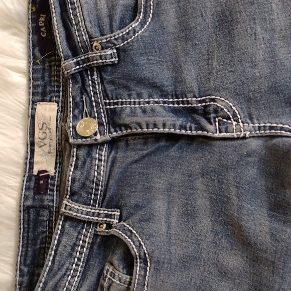 VGS denim Capri sz 8 - Picture 2 of 9